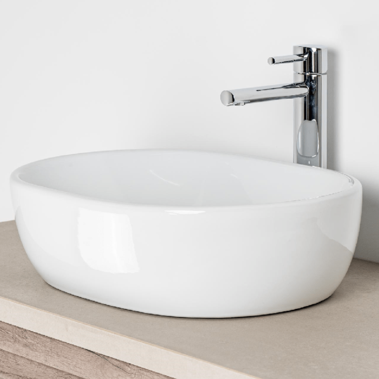 Lavabo Sobre Encimera MONACO 48 Blanco Brillo 48X35X14 de Art&Bath
