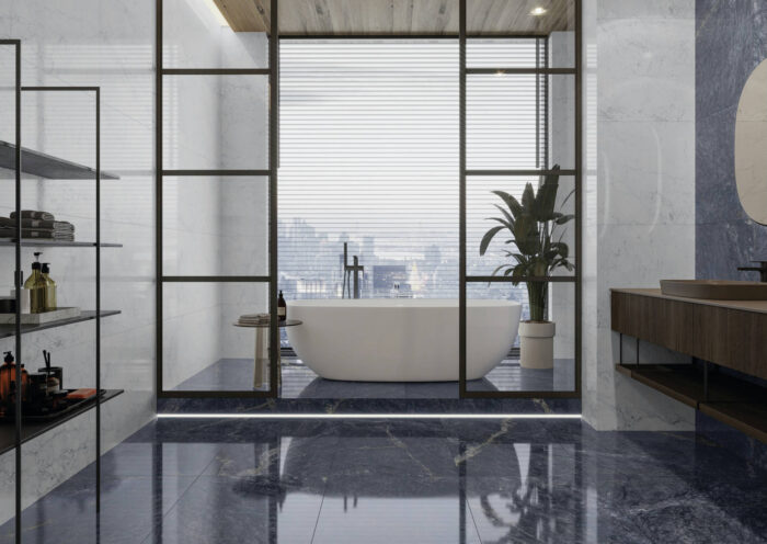 DIAMOND NANOTECH BLUE 60X120 AMBIENTE NEWKER