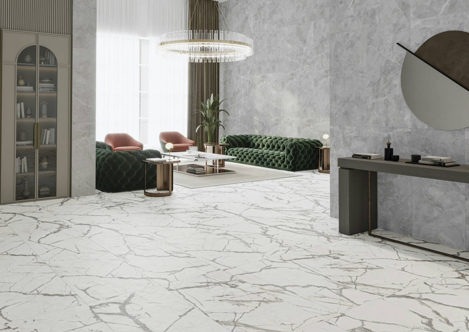 INVISIBLE MATT WHITE 60X120 AMBIENTE NEWKER