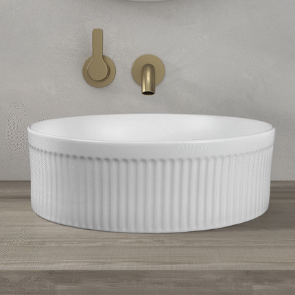 LAVABO SOBRE ENCIMERA FLAVIA BLANCO BRILLO