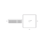 LAVABO SOBRE ENCIMERA LUCIO BLANCO BRILLO MEDIDAS