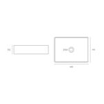 LAVABO SOBRE ENCIMERA LEX BRILLO MEDIDAS