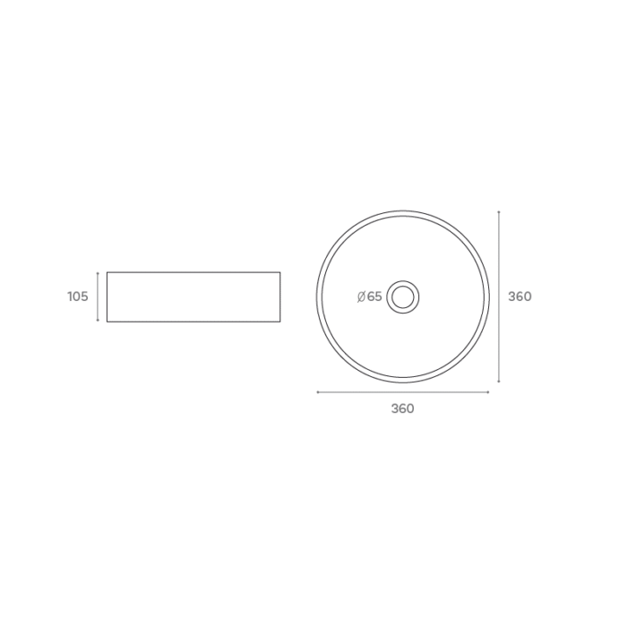 LAVABO SOBRE ENCIMERA ZARA MEDIDAS