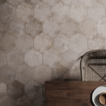 AMBIENTE OKEN HEXAGON IVORY BRILLO 23,2X26,7